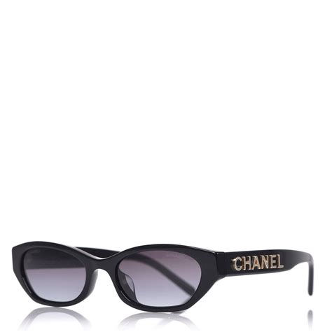 Chanel Black A71280 Rectangle Sunglasses .